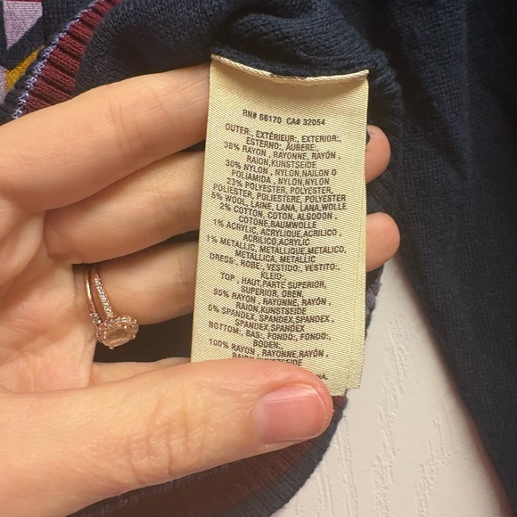 Maeve Anthropologie Cropped Tie Neck Sweater Size Small - Picture 4 of 4